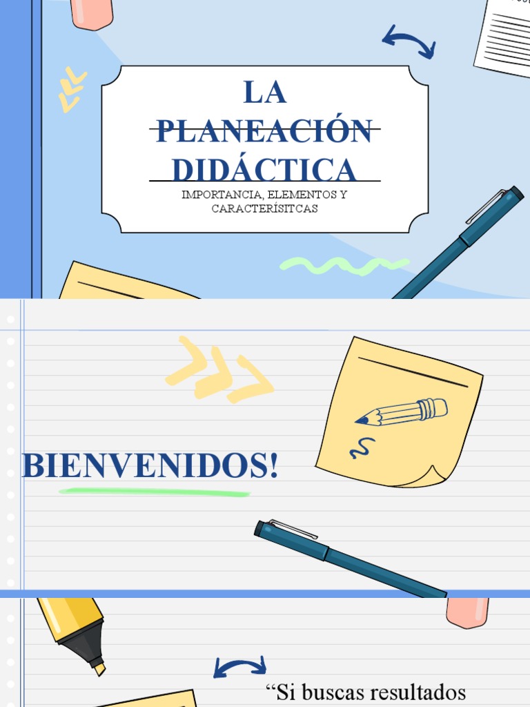 Elementos y Características de La Planeación Didáctica | PDF ...