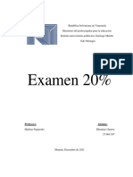 Técnicas de Construcción Evaluación 2do Corte Peso 20 DMSC