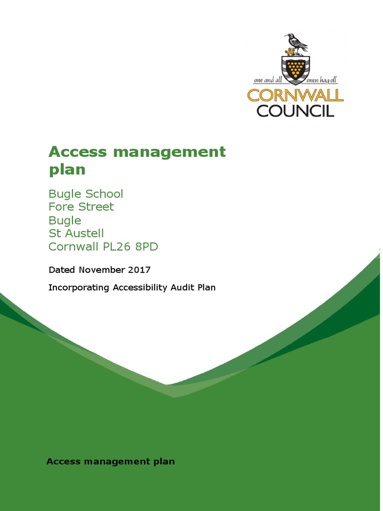 Access Management Plan: Bugle School Fore Street Bugle ST Austell ...