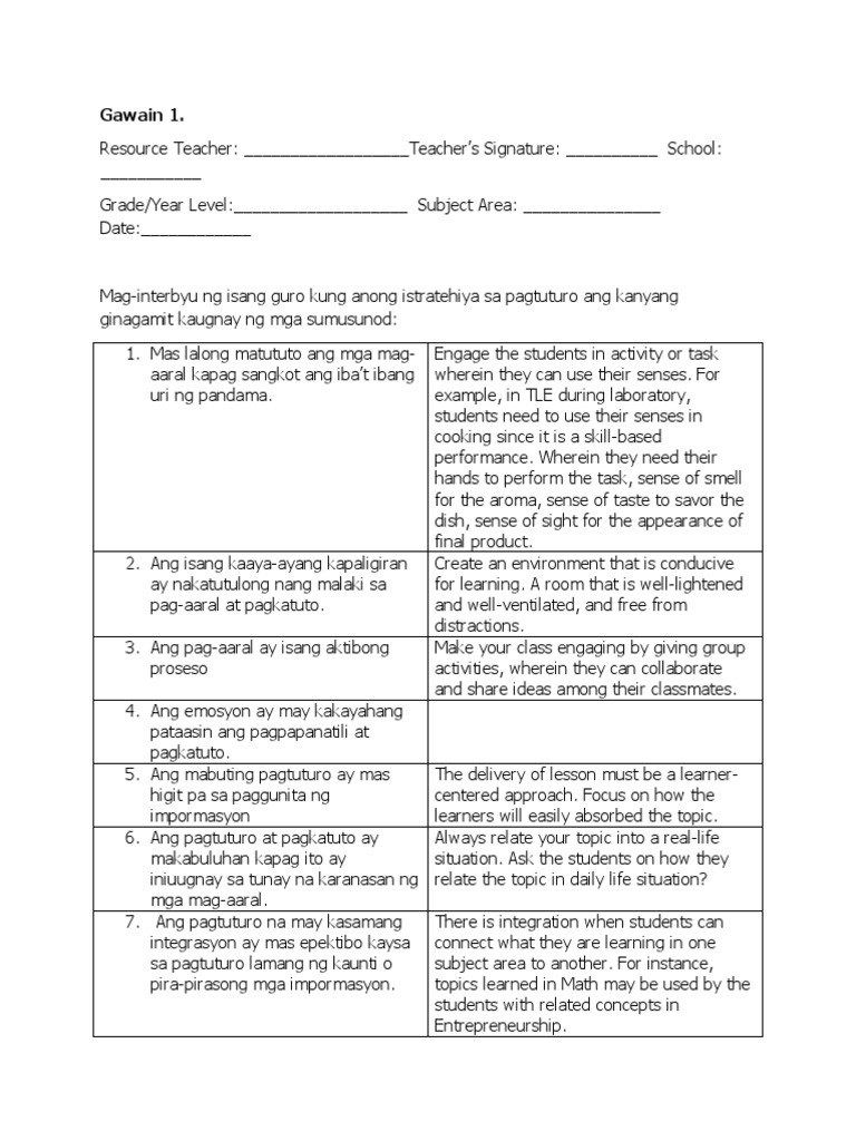 Teaching Strategies for Effective Learning | PDF | Cognition