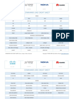 Command Line Cheat Sheets Cisco Juniper Alcatel Huawei