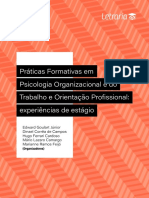 Práticas Formativas em Psicologia Organizacional e Do Trabalho e Orientação Profissional Experiências de Estágio - Letraria