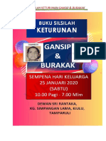 Buku Silsilah Keturunan Gansip Dan Burakak