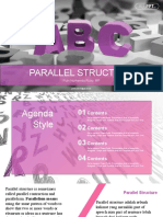 Here are some examples of parallel structure based on the patterns provided:1. The student studied not only for the exam but also for the quiz. 2. The landscape is beautiful, scenic and yet peaceful