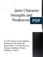 Strengths and Weaknesses of A Filipino Character