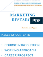 Marketing Research Course Overview