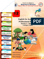 English For Academic & Professional Purposes: Department of Education