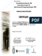 Certificamos Que Karolyne Da Silva Lins Participou Como Ouvinte Da I de 14 Horas