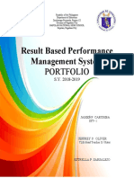 Result Based Performance Management System: Portfolio