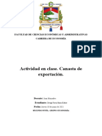 Canasta de Exportaciones