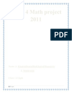 Form 4 Math Project 2011