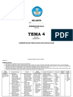 Silabus Kelas 1 Tema 4