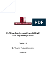 hl7 Role-Based Access Control (Rbac)