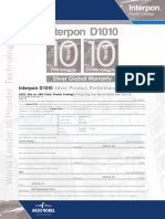 Sample D1010 Warranty