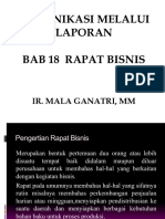 Bab 18 Rapat Bisnis