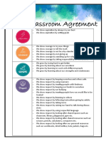 Evidence Classroom Agreement 2021