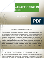 Anti –Trafficking in Persons