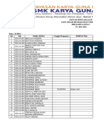 Daftar Siswa Pengajuan Prakerin