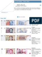 Billetes Peso Convertible - Serie 2002