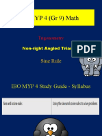 IB MYP 4 (GR 9) Math Sine Rule