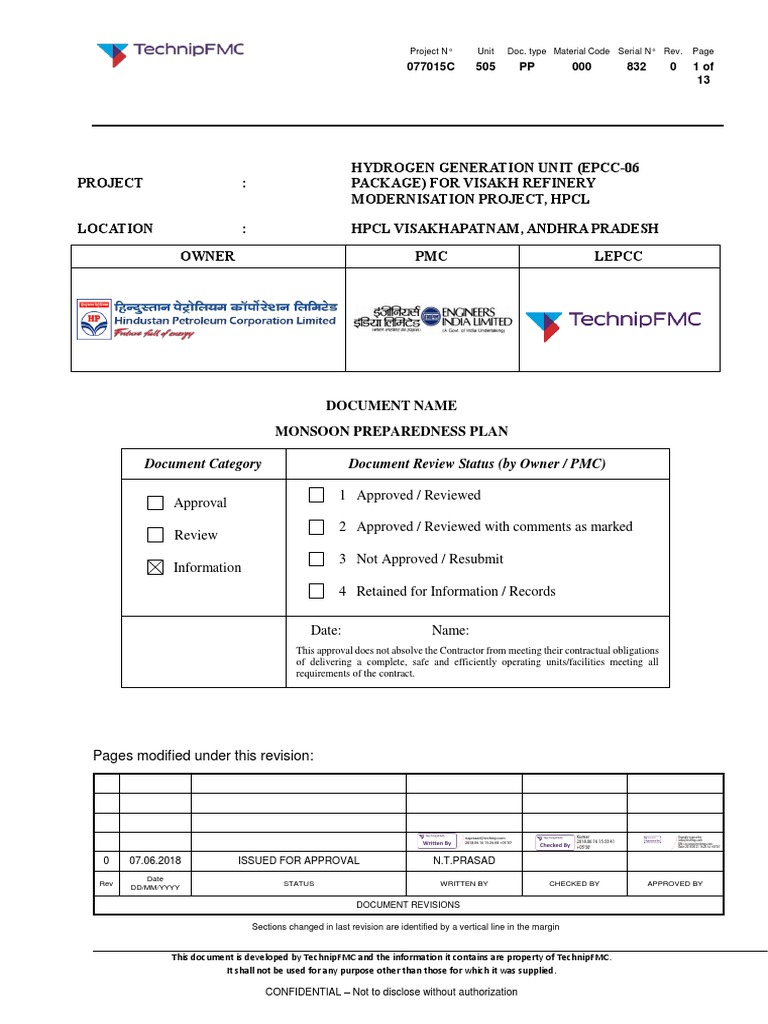 Monsoon Preparedness Plan Guide | PDF | Emergency Management | Water
