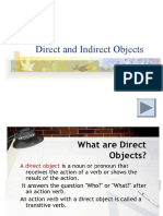 Direct Indirect Objects