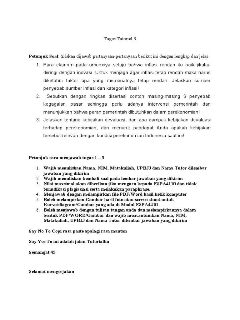 Tugas Tutorial 3 | PDF