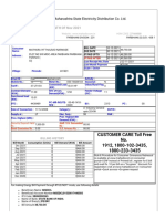 Bill of Supply For The Month of Nov 2021: Maharashtra State Electricity Distribution Co. LTD