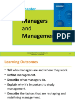 Managers Management: Publishing As Prentice Hall 1-1