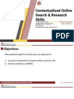 Contextualized Online Search & Research Skills: Joseph Dale A. Llanes, LPT