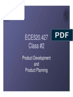 ECE520.427 Class #2: Product Development and Product Planning