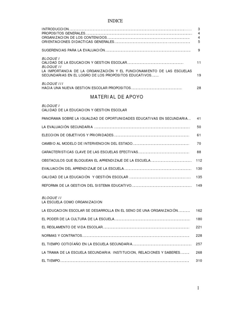 Compendio Gestion Escolar | PDF | Maestros | Plan de estudios