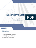 Descriptive Statistics: Prepared By: Maira Sami