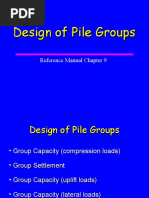 Design of Pile Groups