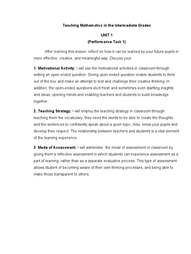 Effective Strategies for Teaching Math | PDF | Self-Improvement