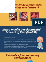 Metro Manila Developmental Screening Test MMDST