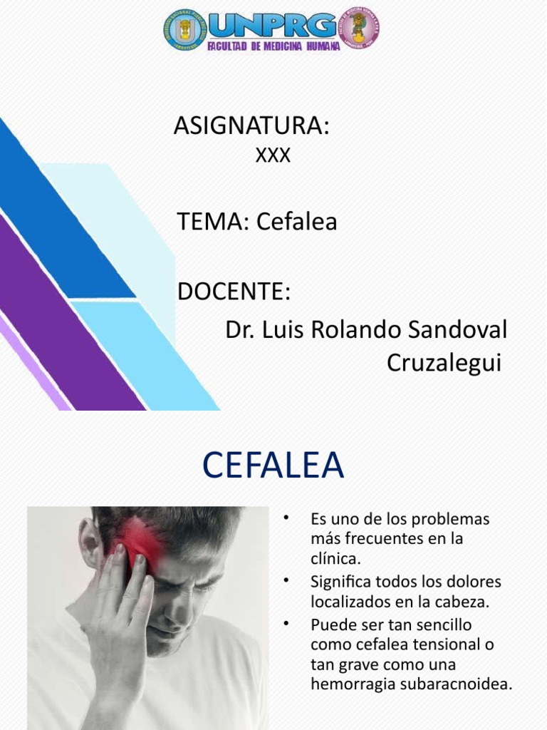 CEFALEA | PDF | Dolor de cabeza | Migraña