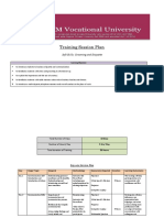 Training Session Plan: Soft Skills, Grooming and Etiquette