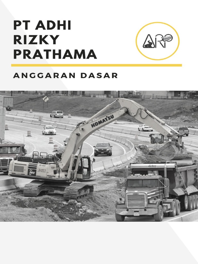 Anggaran Dasar PT Adhi Rizky Prathama | PDF