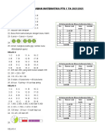 Kunci Jawaban PTS I Matematika (Umum)