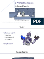 CS 188: Artificial Intelligence: Informed Search