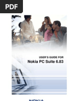 Nokia PC Suite 6.83: User'S Guide For