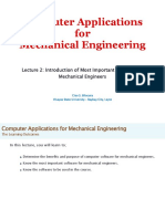 MEng134 Lecture2 - Introduction of Most Important Software For Mechanical Engineers