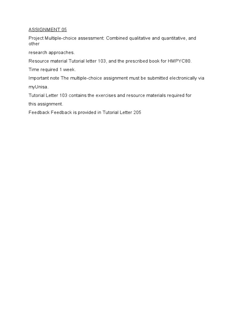 HMPYC80 Assignment Submission Guide | PDF | Career & Growth