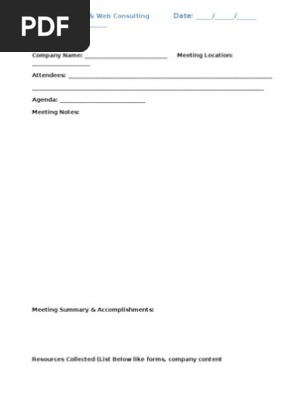 Meeting Notes