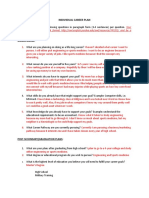 Individual Career Plan: DIRECTIONS: Answer The Following Questions in Paragraph Form (3-4 Sentences) Per Question