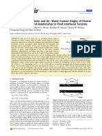 Correlation of Oil Water and Air Water Contact Angles of Diverse Silanized Surfaces and Relationship To Fluid Interfacial Tensions