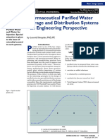 Pharmaceutical Purified Water Storage and Distribution Systems - An Engineering Perspective