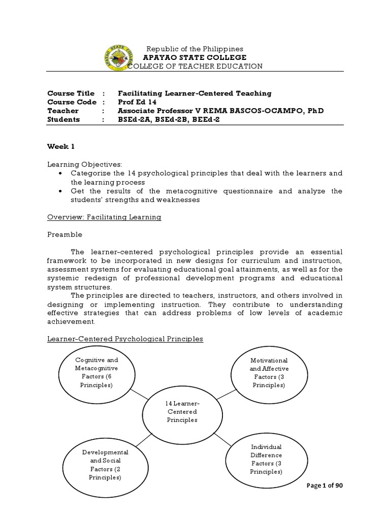 Facilitating Learner-Centered Teaching | PDF | Classical Conditioning ...