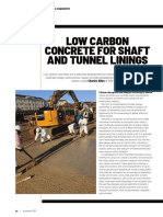 Low Carbon Concrete For Shaft and Tunnel Linings